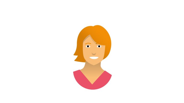 Illustratie van een vrouw met rood haar